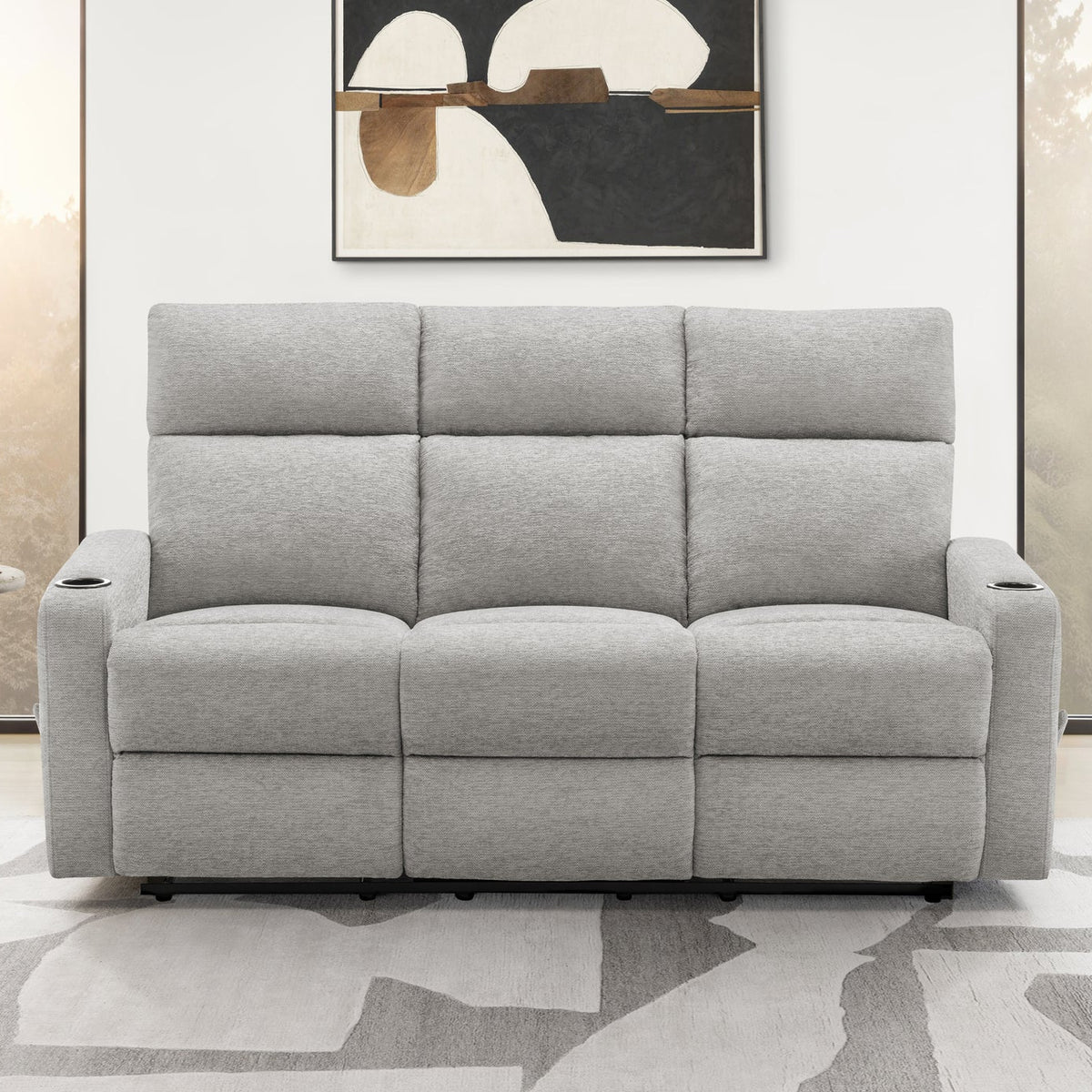 70" RECLINING SOFA - 3 SEATER