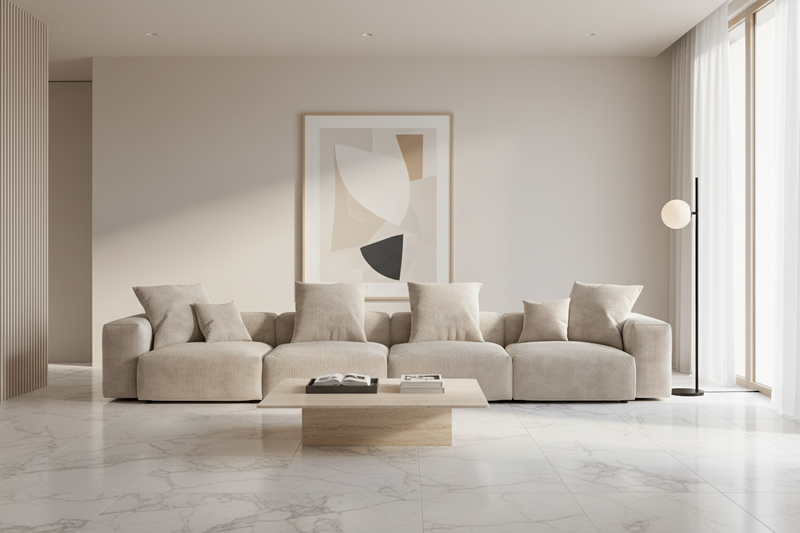 Inovo Modular Corduroy Sectional Sofa