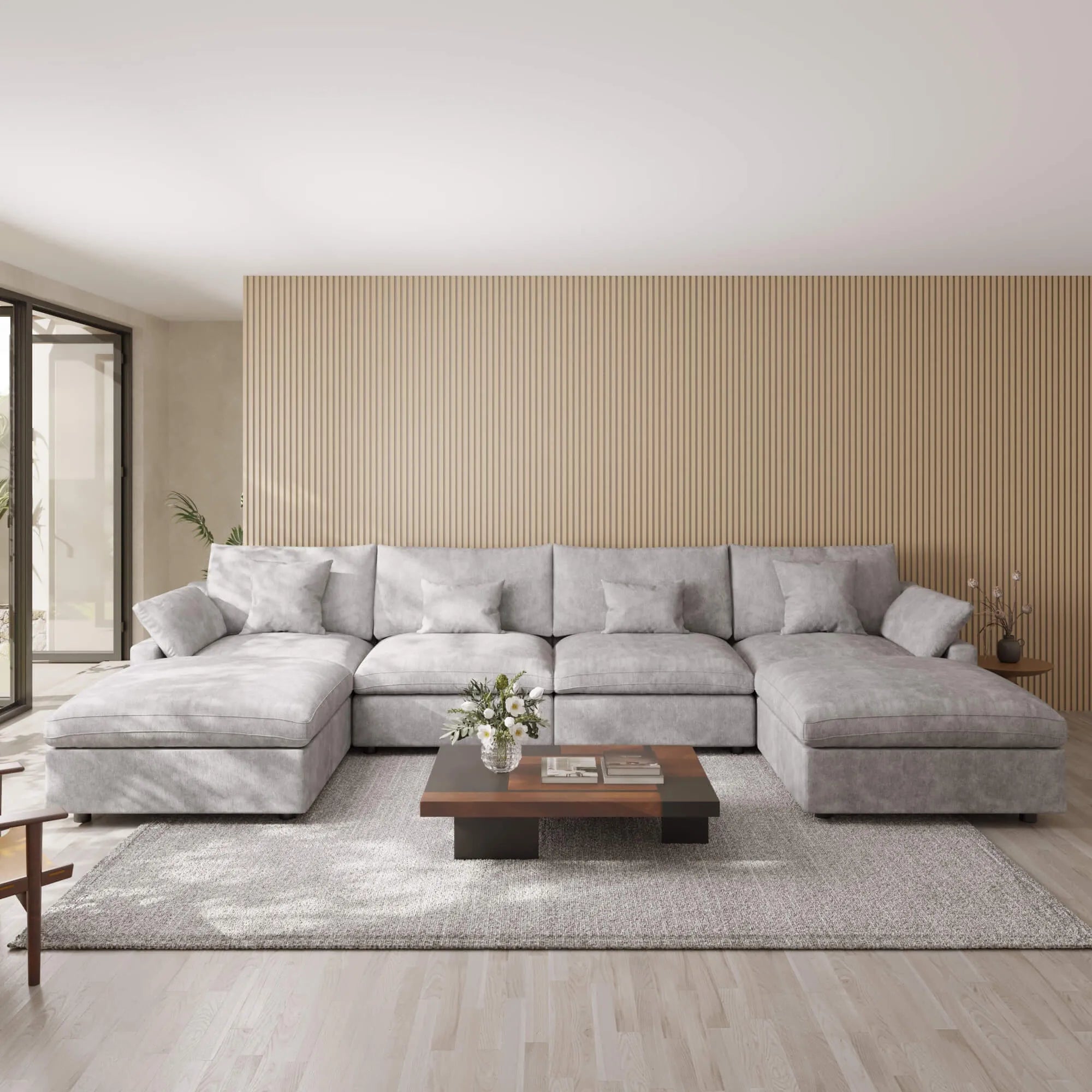 Sky Cloud Slope Sectional Sofa
