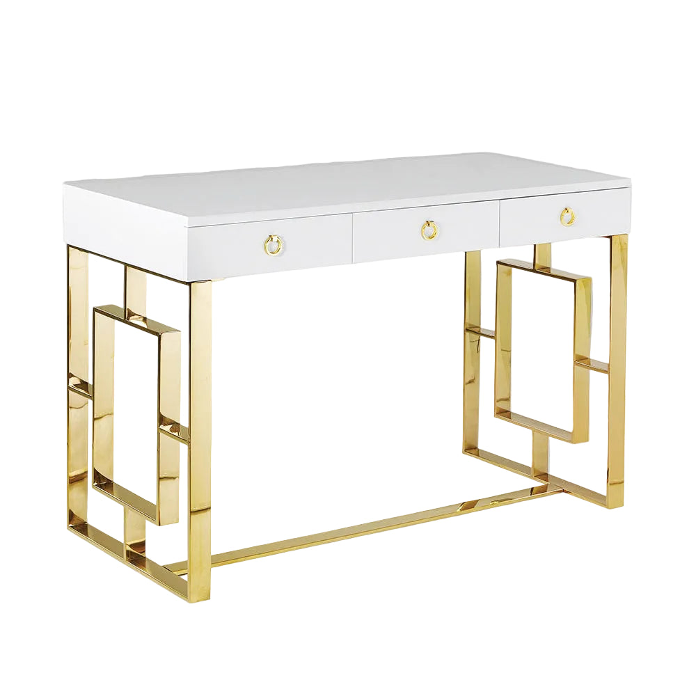 BACCARAT Wood Top Desk GY-DE-7948G Gold