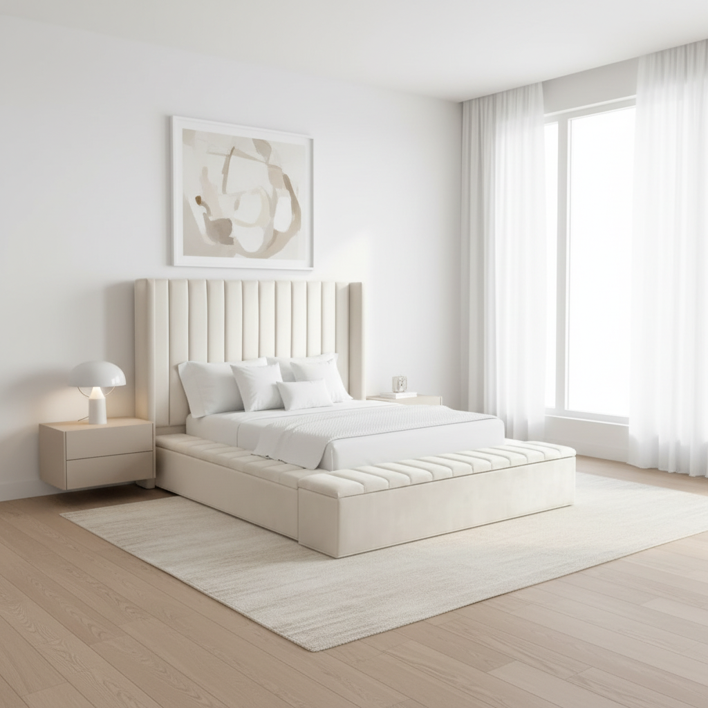 IF-5723 Creme Queen Bed