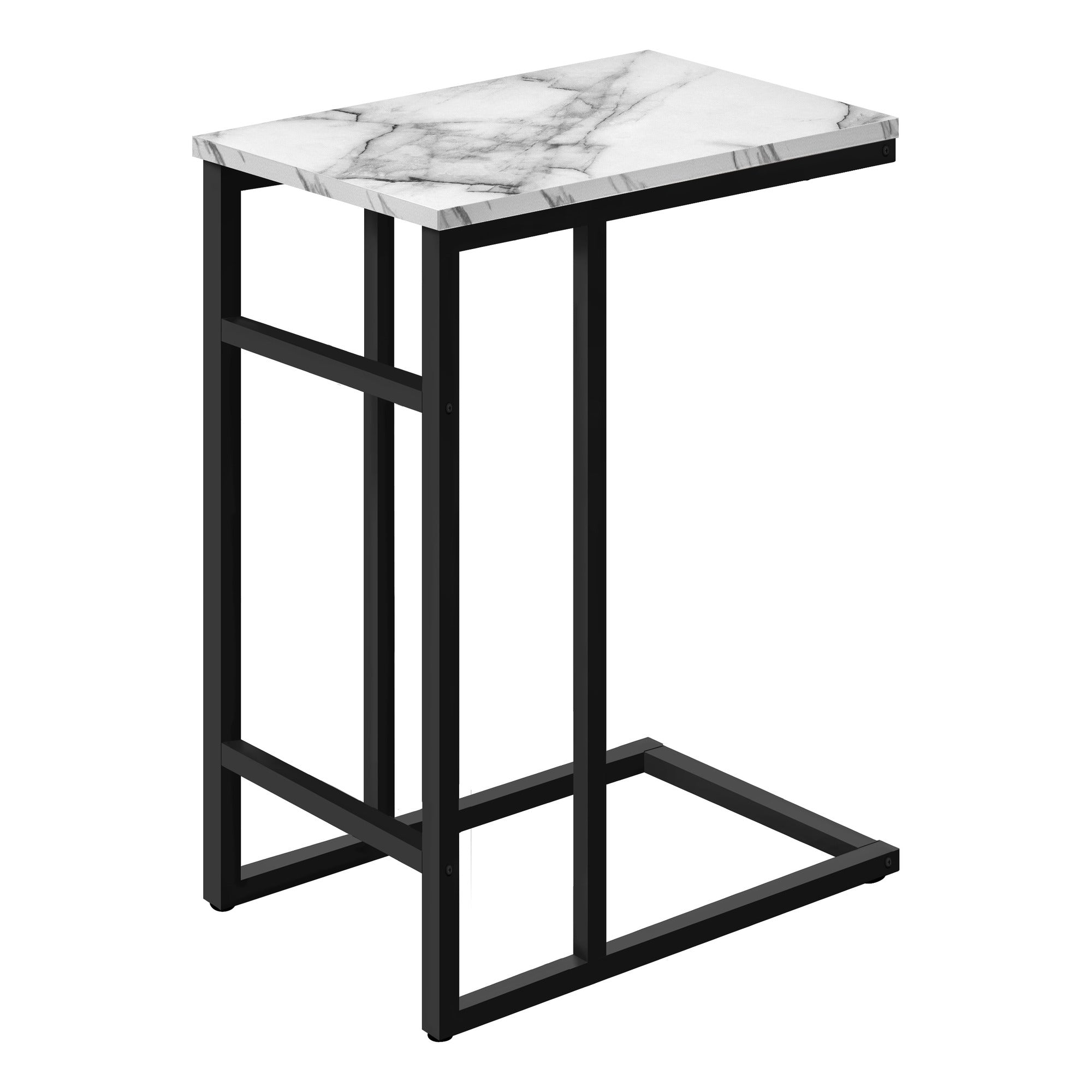 ACCENT TABLE - 24"H / BLACK / BLACK METAL