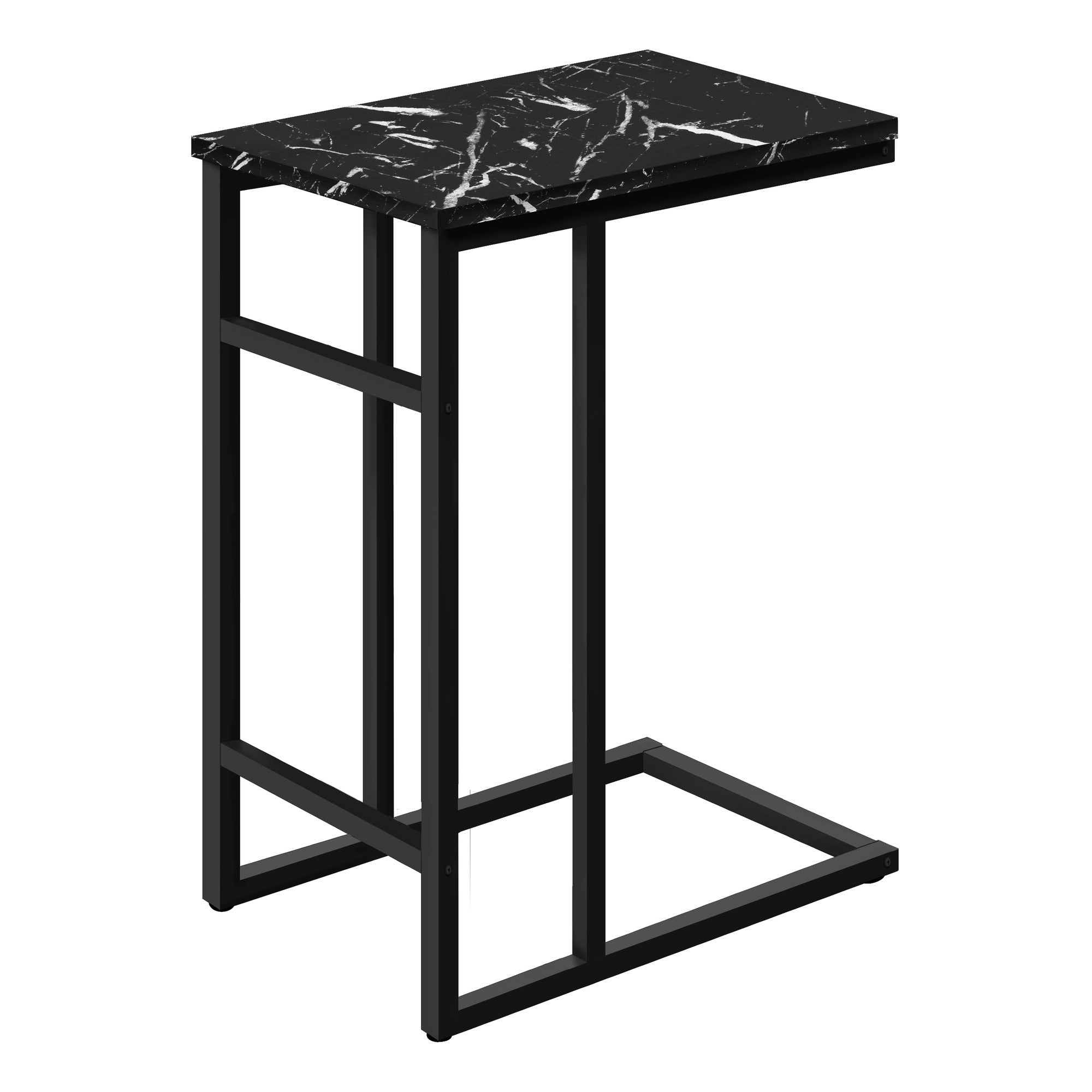 ACCENT TABLE - 24"H / BLACK / BLACK METAL