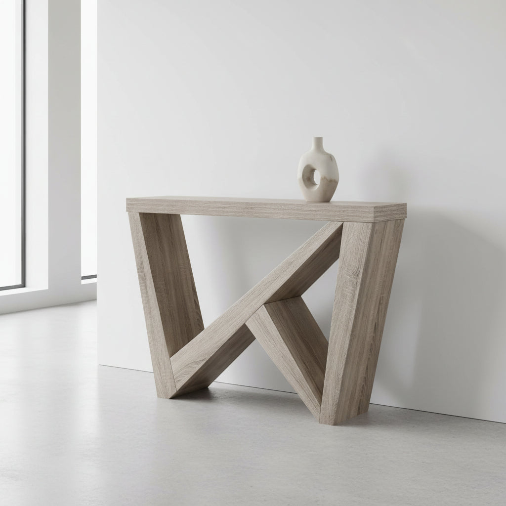 TABLE D'APPOINT - 48"L / CONSOLE D'ENTRÉE BLANCHE