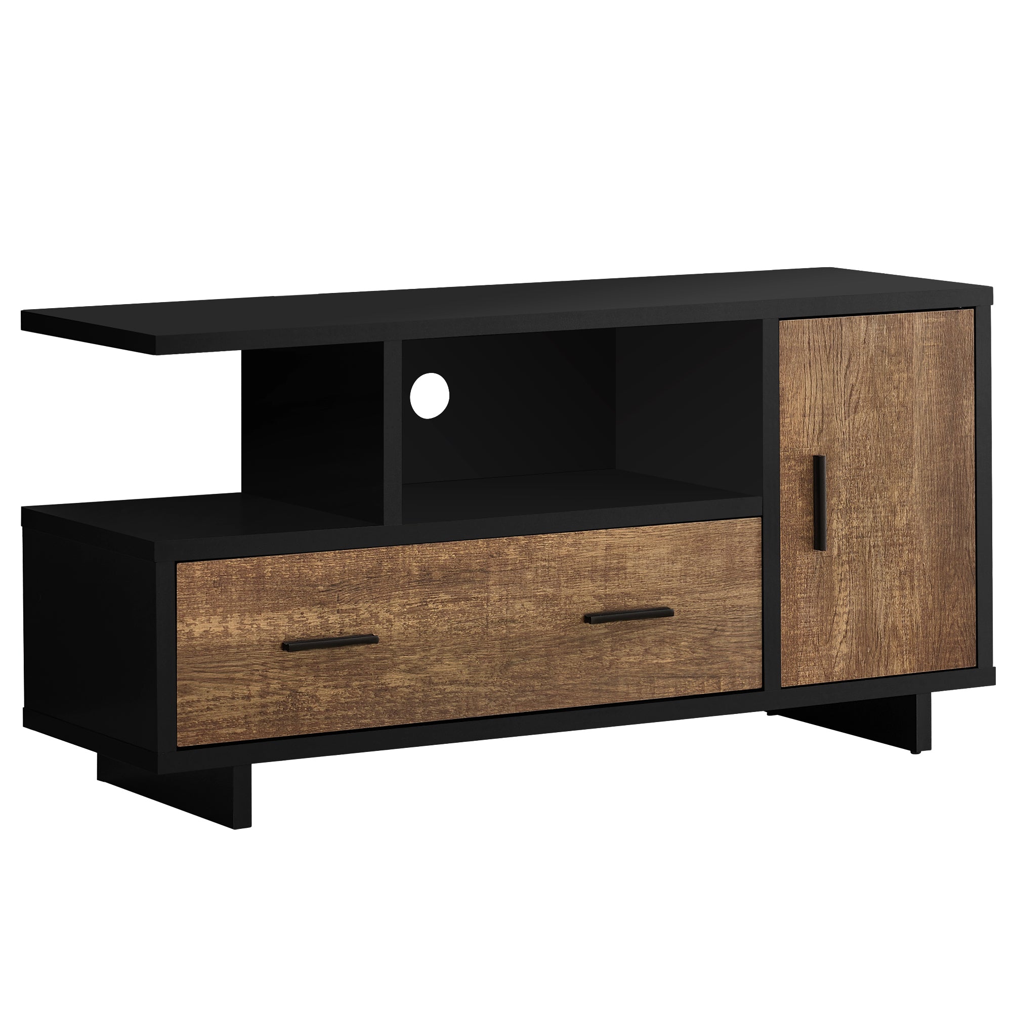 TV STAND - 48"L / WHITE WITH STORAGE