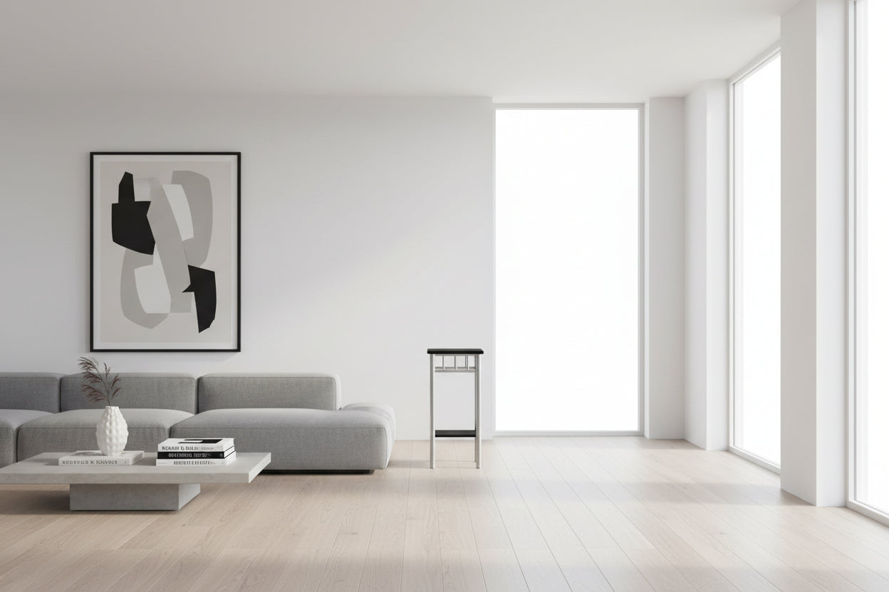 TABLE D'APPOINT - MARBRE ESPRESSO / MÉTAL BRONZE