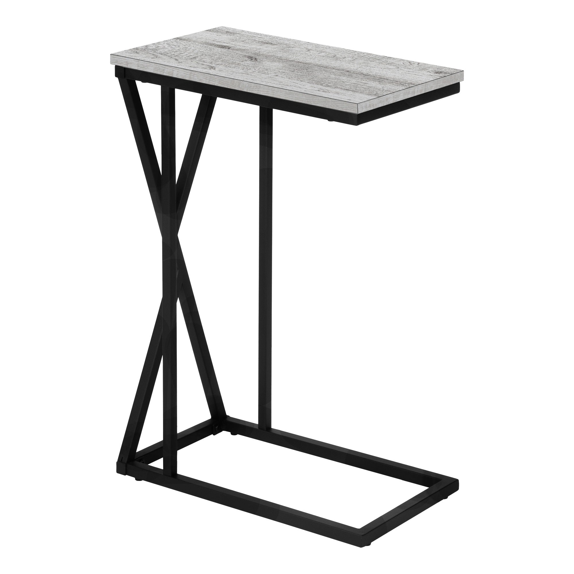TABLE D'APPOINT - 25"H / NOIR / MÉTAL NOIR