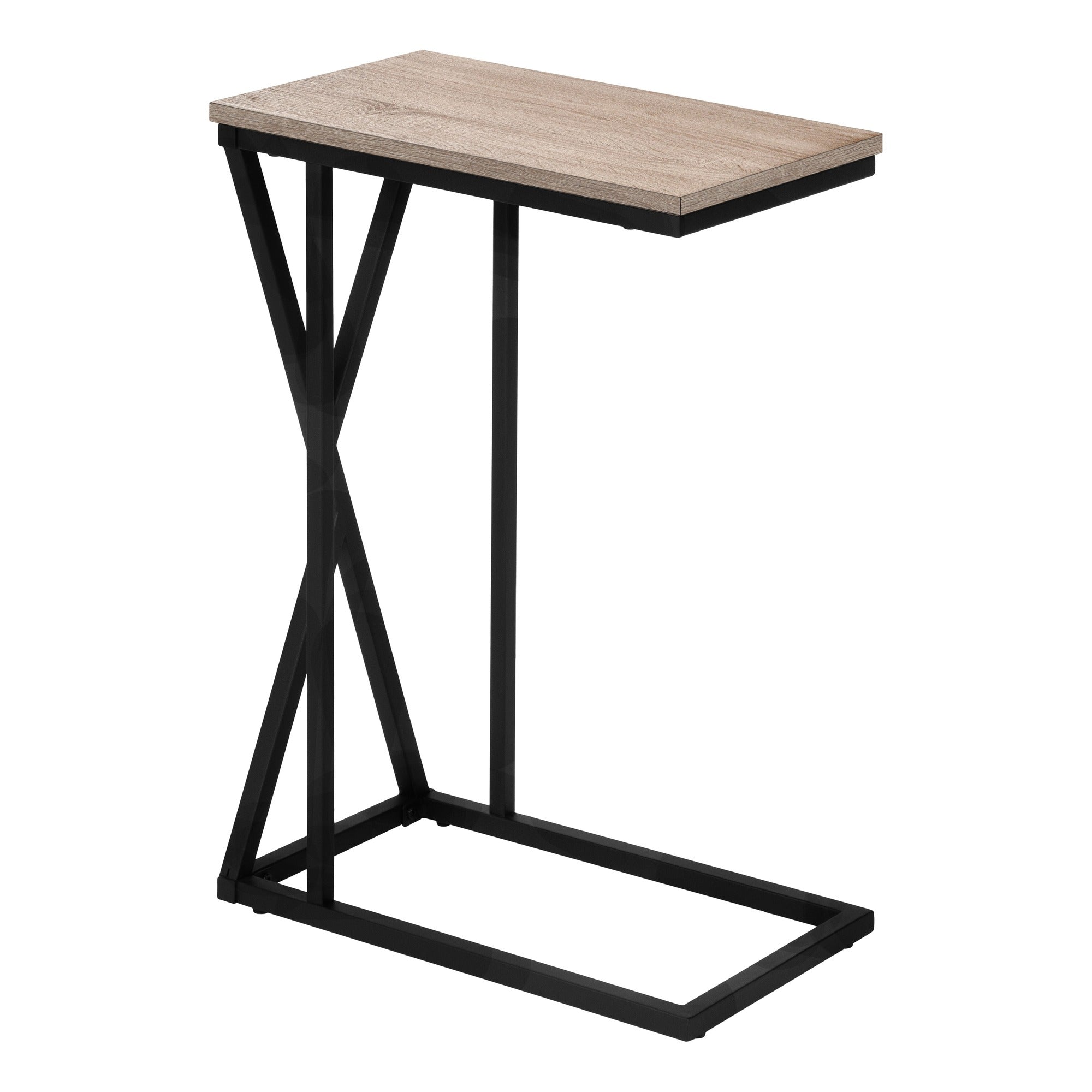 TABLE D'APPOINT - 25"H / NOIR / MÉTAL NOIR