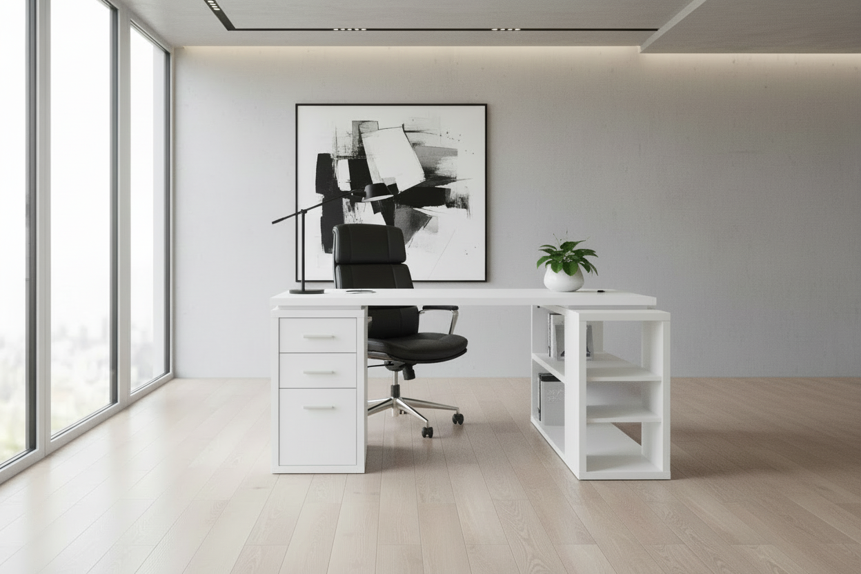 COMPUTER DESK - ESPRESSO LEFT OR RIGHT FACING CORNER