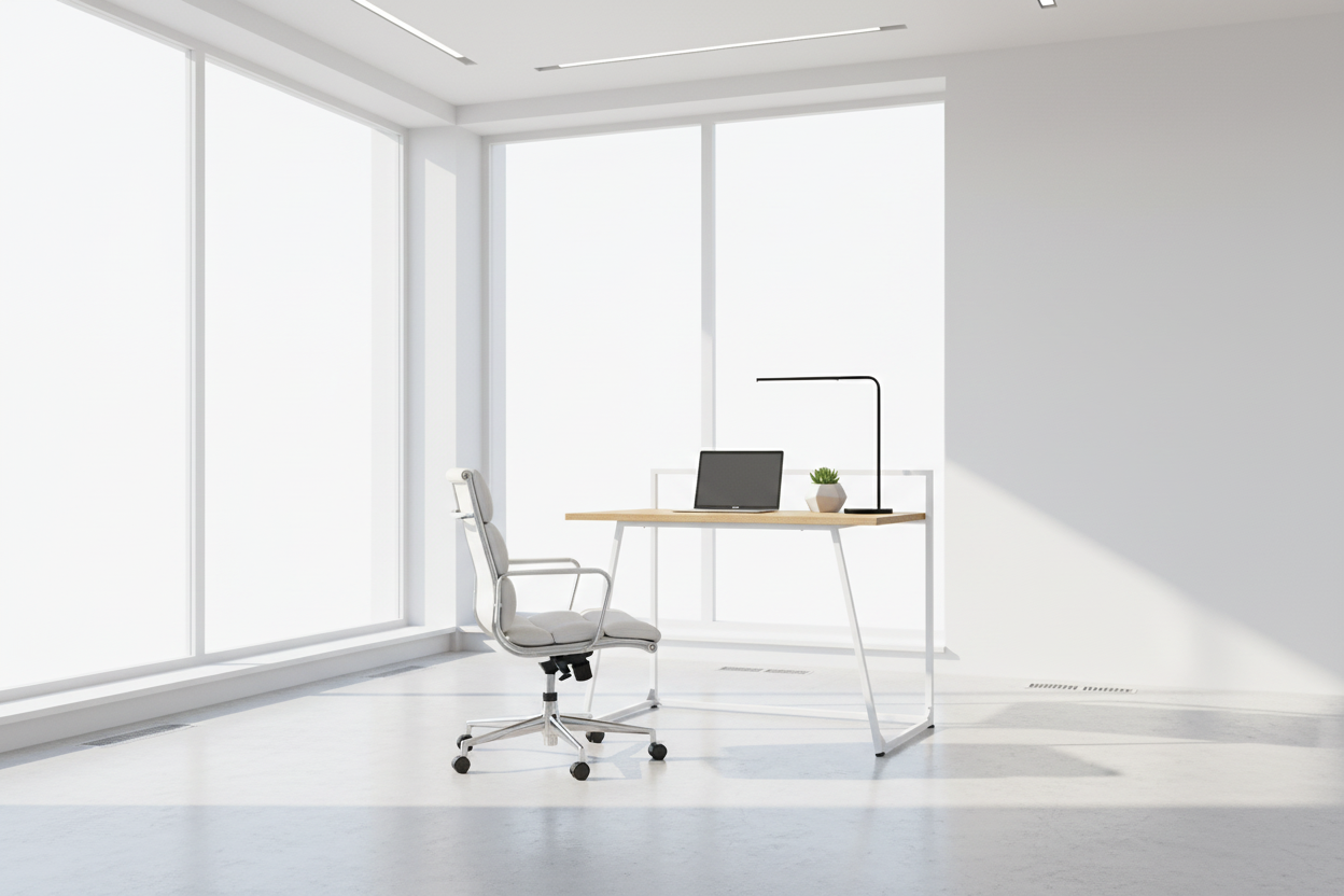COMPUTER DESK - 30"L / JUVENILE WHITE / WHITE METAL