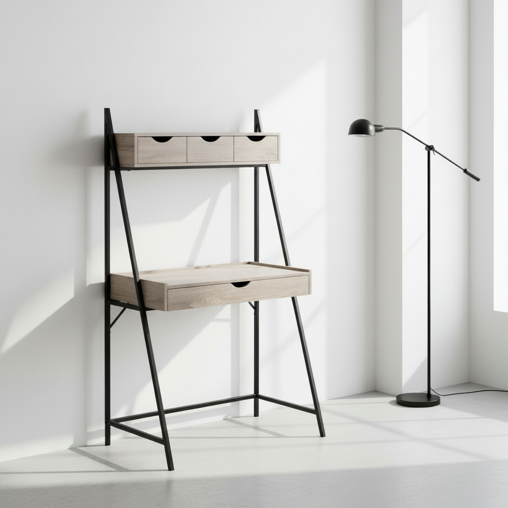 COMPUTER DESK - 32"L / BLACK / BLACK METAL