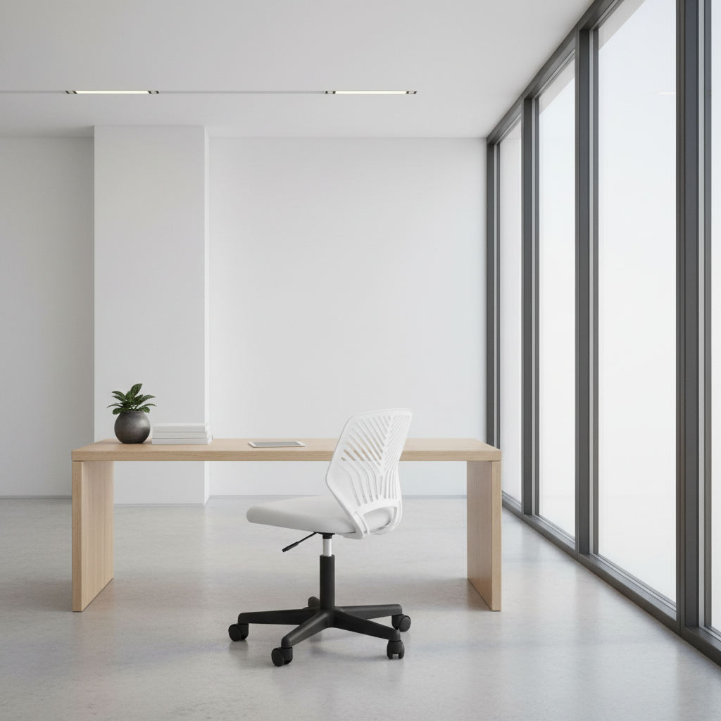 OFFICE CHAIR - BLACK JUVENILE / BLACK BASE ON CASTORS