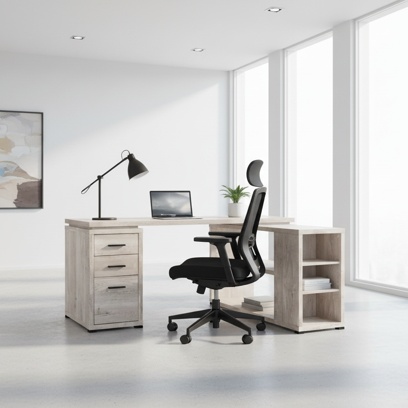 COMPUTER DESK - ESPRESSO LEFT OR RIGHT FACING CORNER