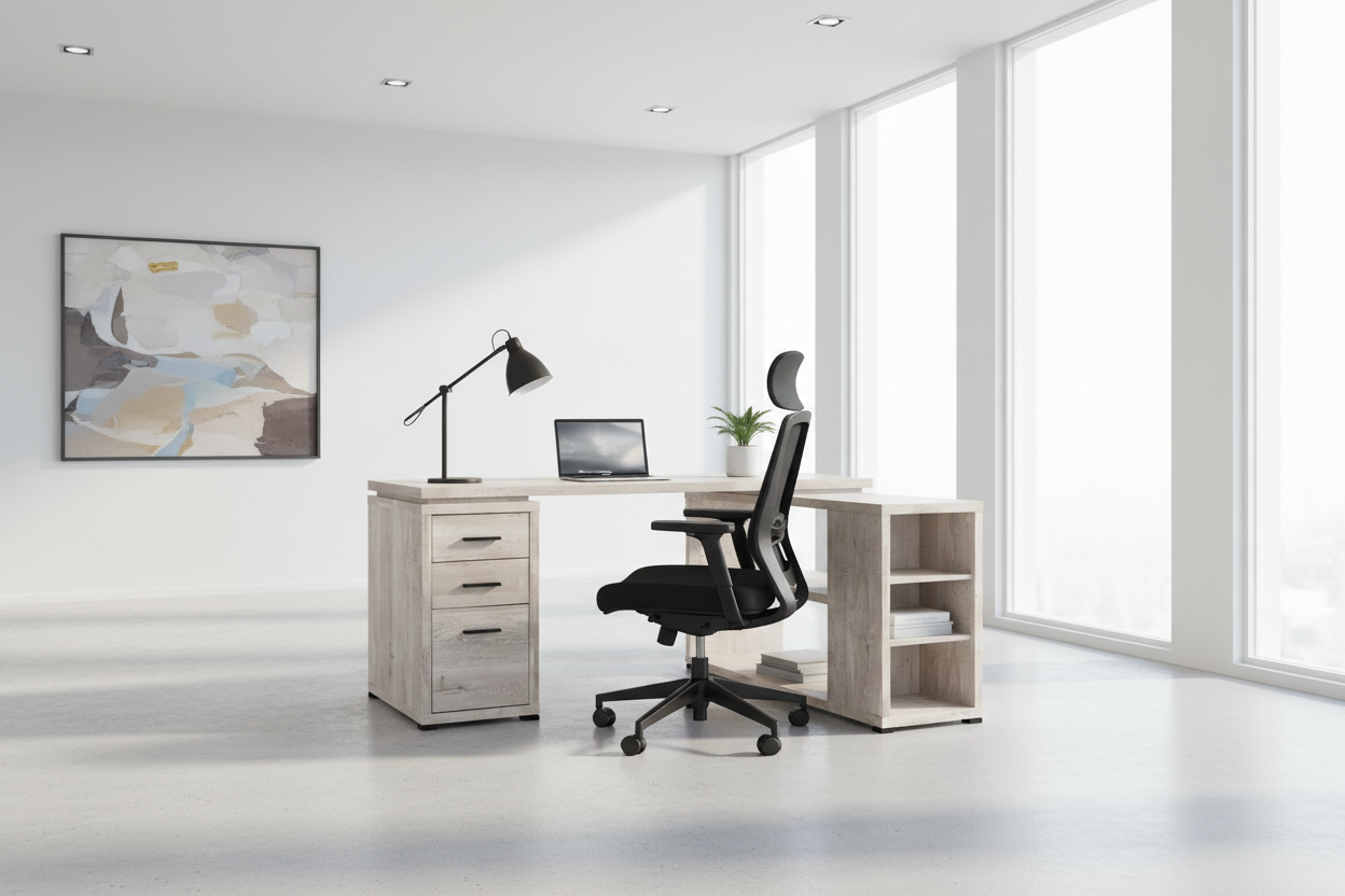 COMPUTER DESK - ESPRESSO LEFT OR RIGHT FACING CORNER
