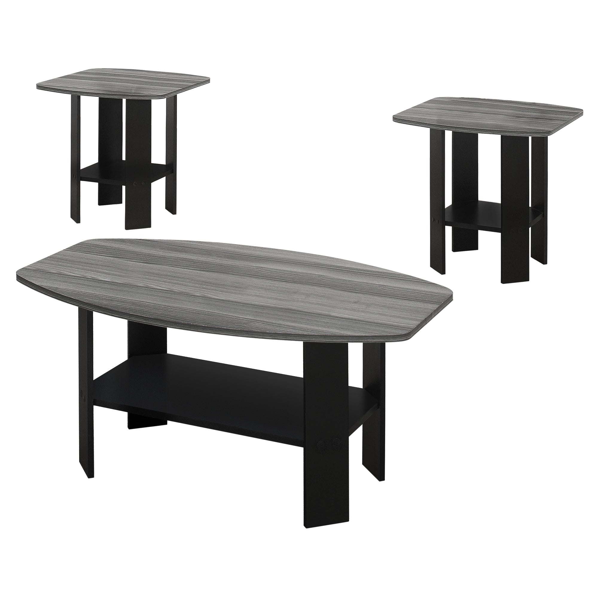 TABLE SET - 3PCS SET / INDUSTRIAL GREY