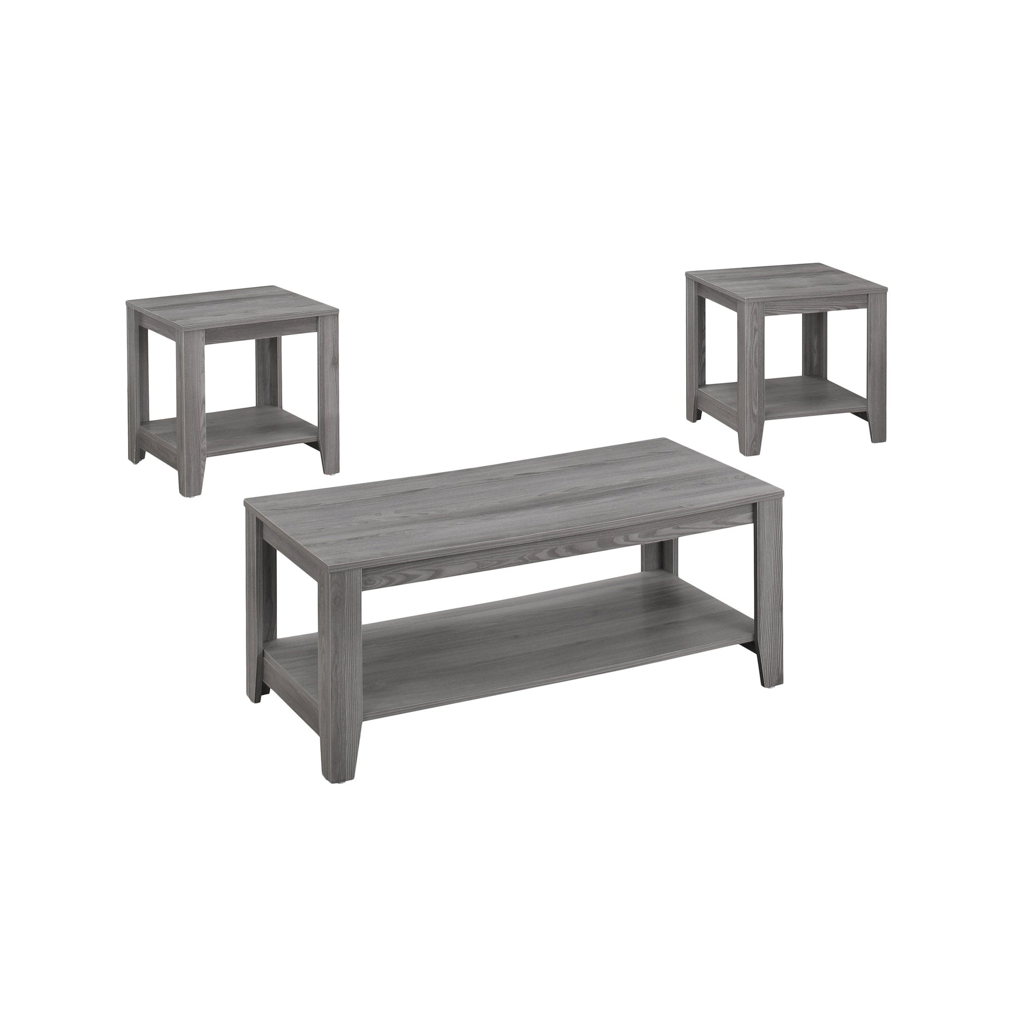 TABLE SET - 3PCS SET / INDUSTRIAL GREY