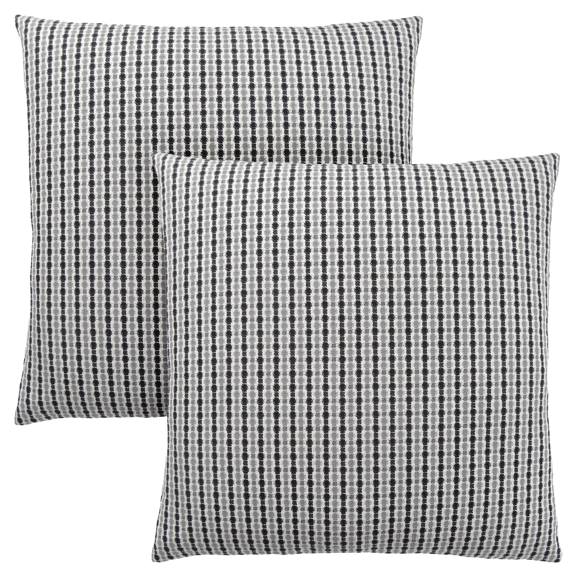 PILLOW - 18"X 18" / LIGHT / DARK TAUPE ABSTRACT DOT/ 2PCS