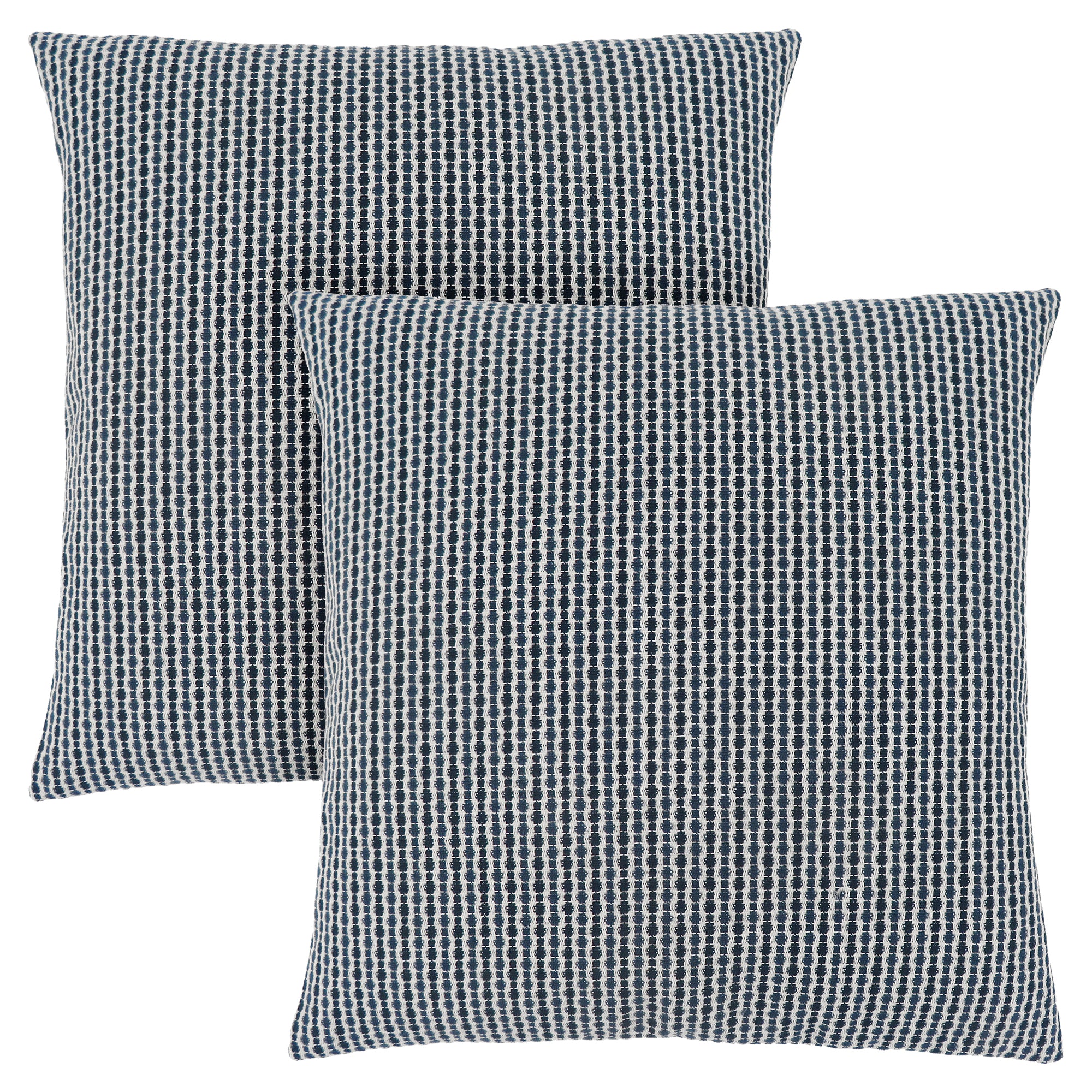 PILLOW - 18"X 18" / LIGHT / DARK TAUPE ABSTRACT DOT/ 2PCS