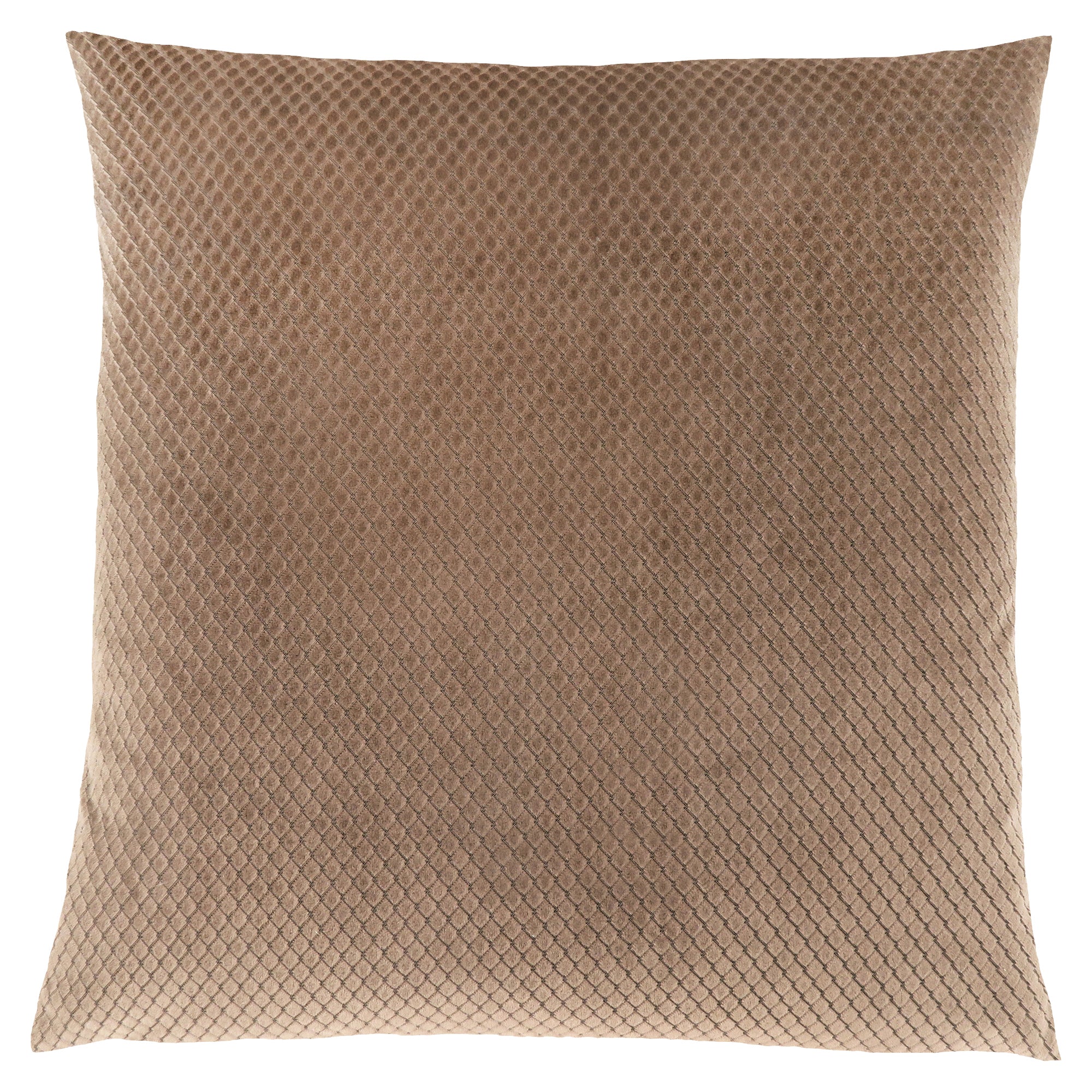 PILLOW - 18"X 18" / SILVER DIAMOND VELVET / 1PC