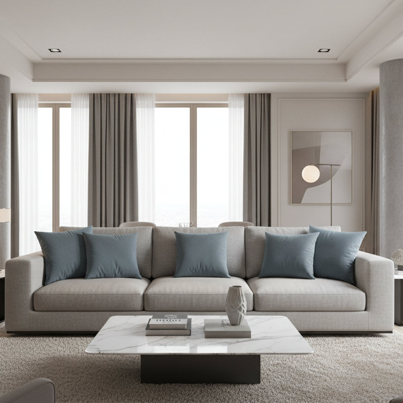 PILLOW - 18"X 18" / GOLD SATIN / 1PC