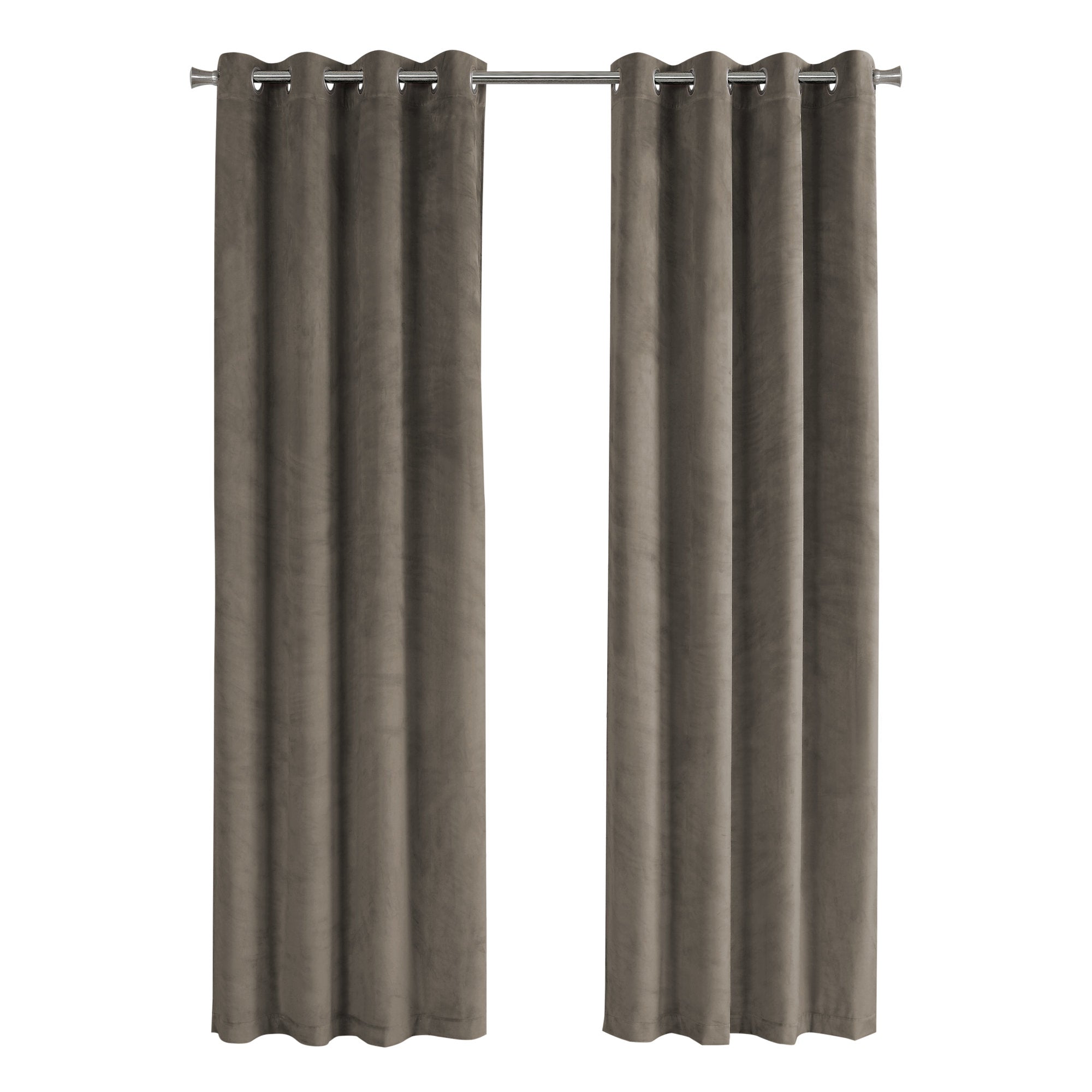 CURTAIN PANEL - 2PCS / 52"W X 84"H BEIGE ROOM DARKENING