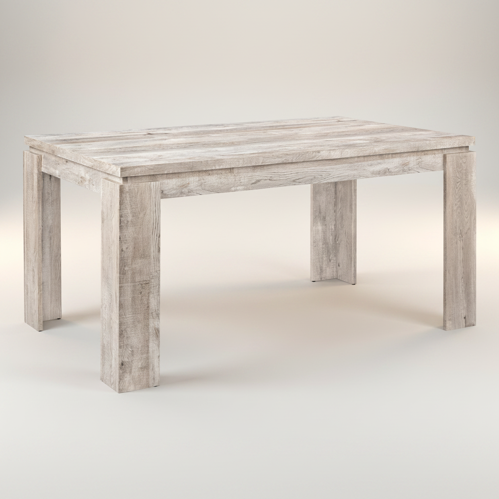 DINING TABLE - 36"X 60" / TAUPE RECLAIMED WOOD-LOOK