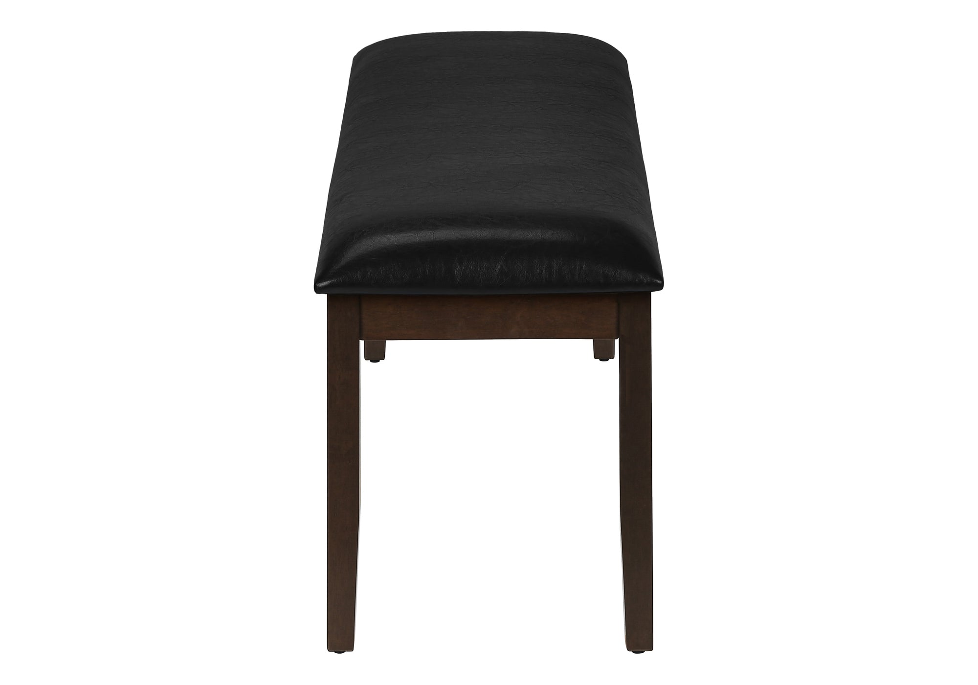 BENCH - 48"L / ESPRESSO / BLACK PU SEAT