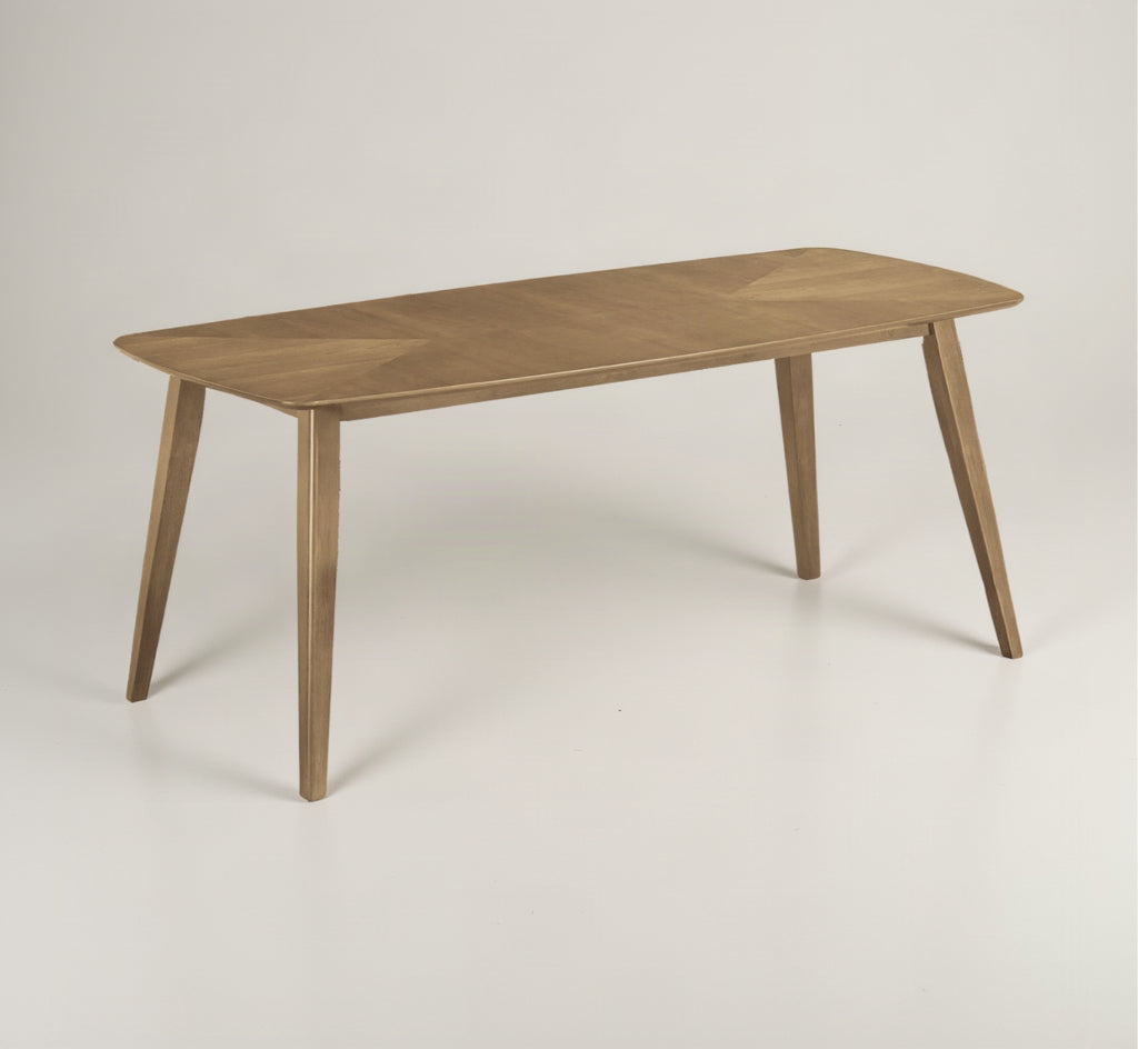DINING TABLE - LIGHT WALNUT VENEER / 36"X 72"