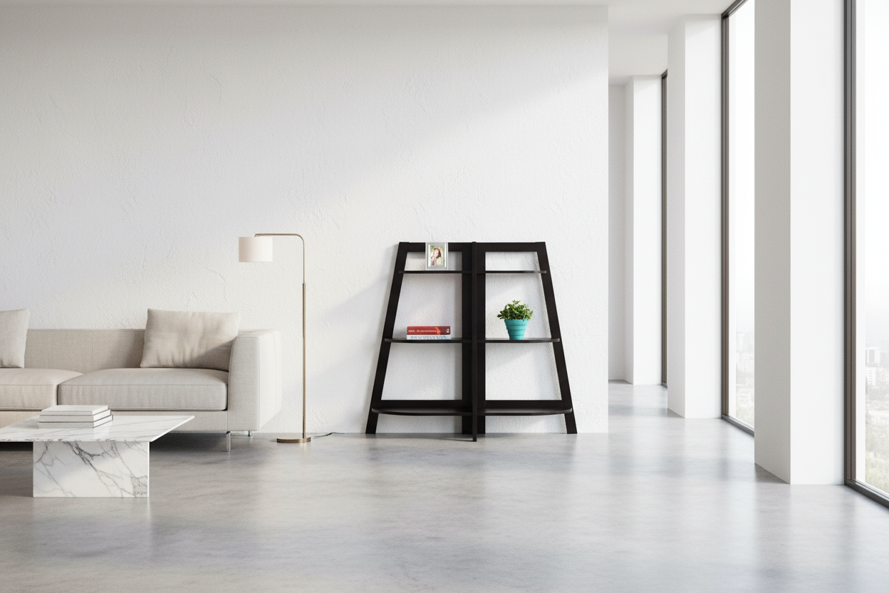 BOOKCASE - 48"H / ESPRESSO ACCENT ETAGERE