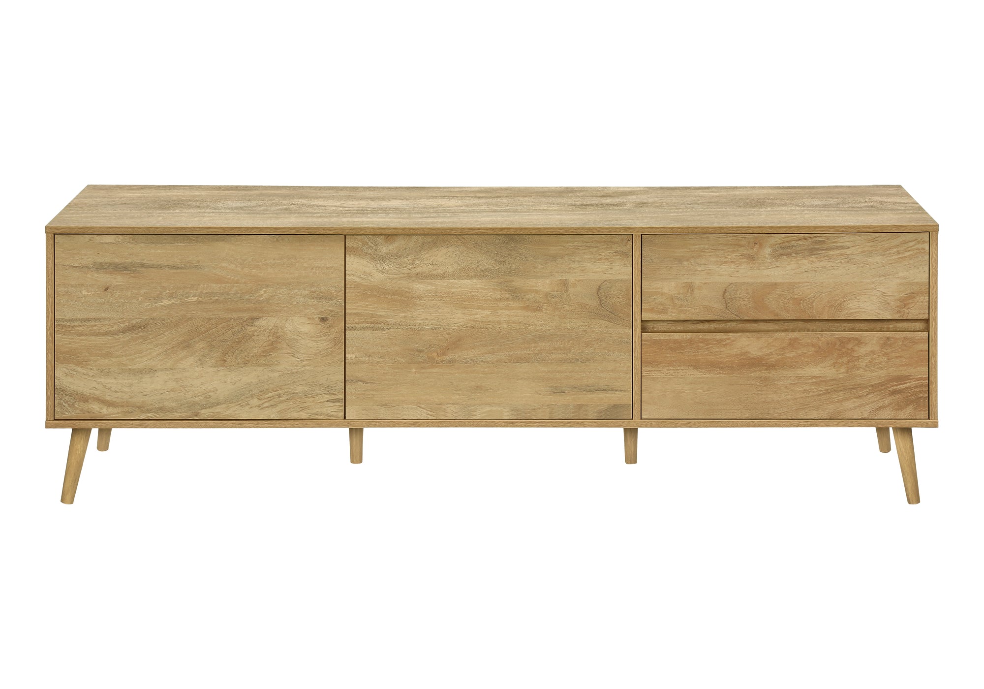 MEUBLE TV - 72"L / NOYER AVEC RANGEMENT 