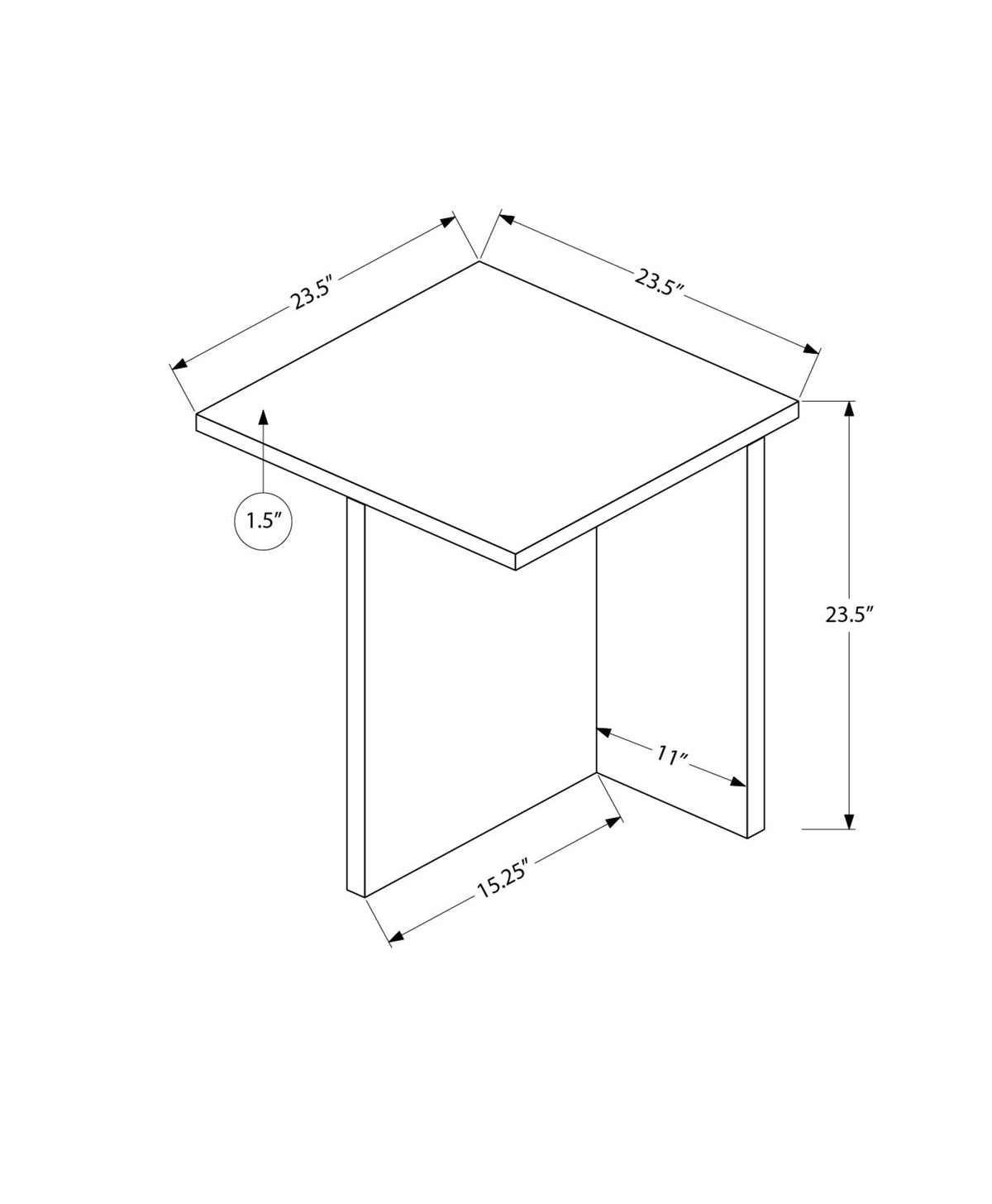 ACCENT TABLE - 24"H / TRAVERTINE STONE END TABLE