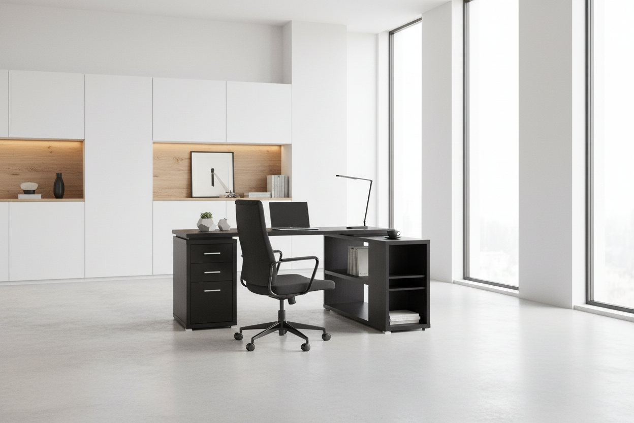COMPUTER DESK - ESPRESSO LEFT OR RIGHT FACING CORNER