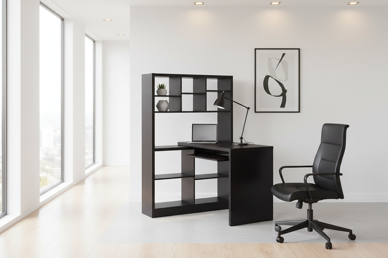 COMPUTER DESK - ESPRESSO LEFT OR RIGHT FACING CORNER