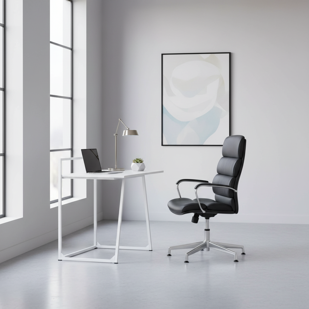 COMPUTER DESK - 30"L / JUVENILE WHITE / WHITE METAL