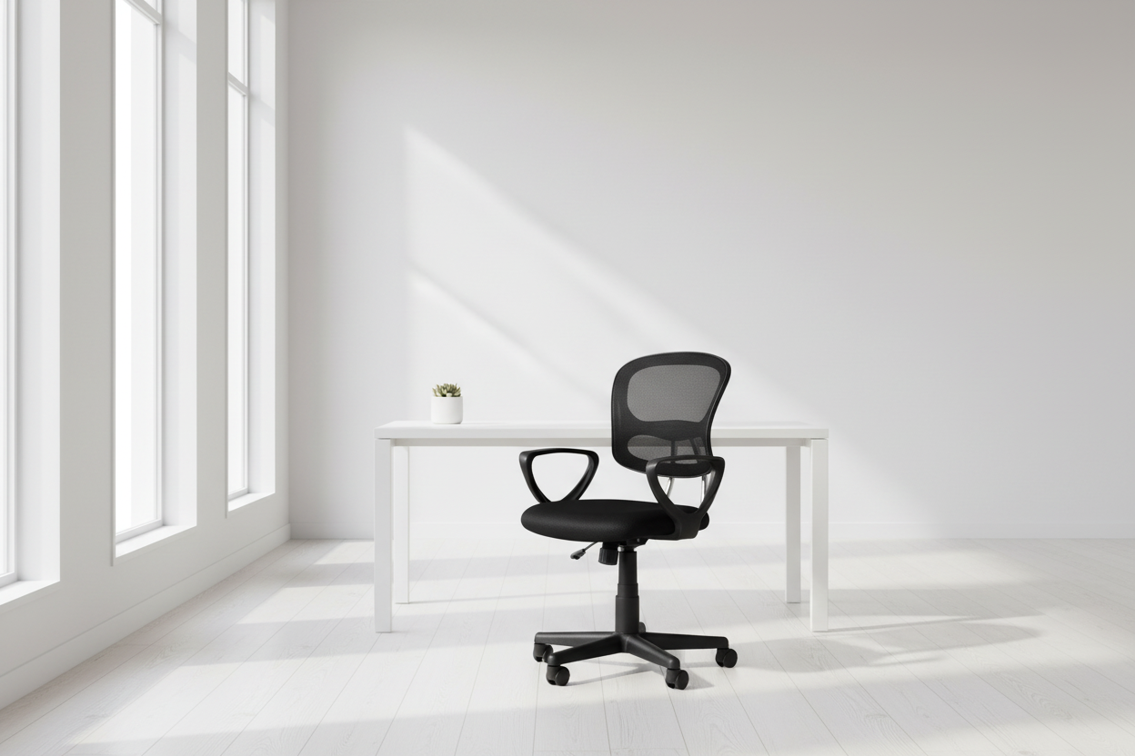 OFFICE CHAIR - BLACK MESH JUVENILE / MULTI-POSITION