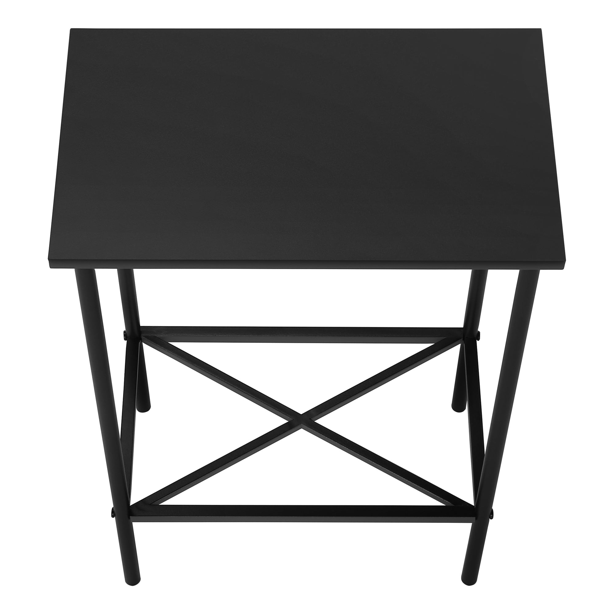 TABLE D'APPOINT - 24"H / NOIR / MÉTAL NOIR