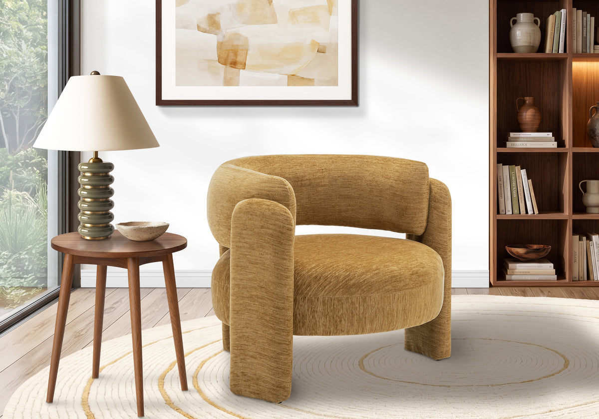 ACCENT CHAIR - 29""H / GREY FABRIC