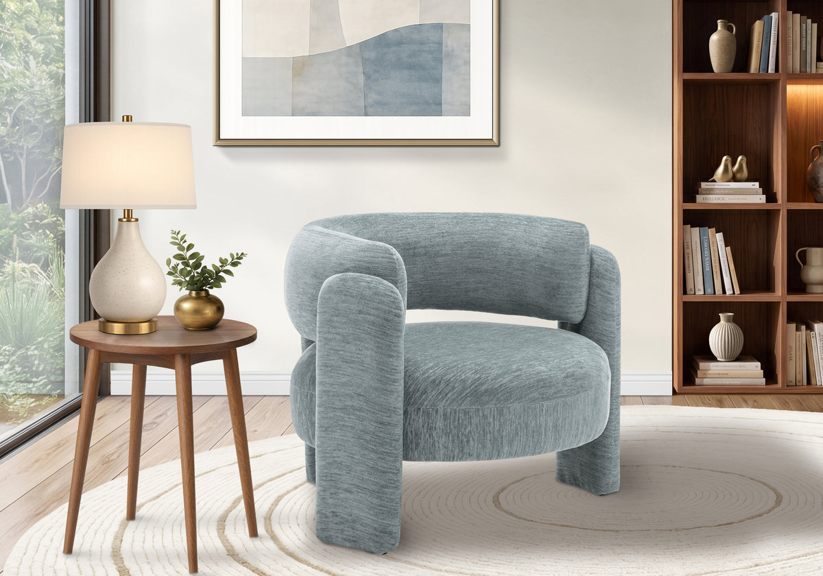 ACCENT CHAIR - 29""H / GREY FABRIC