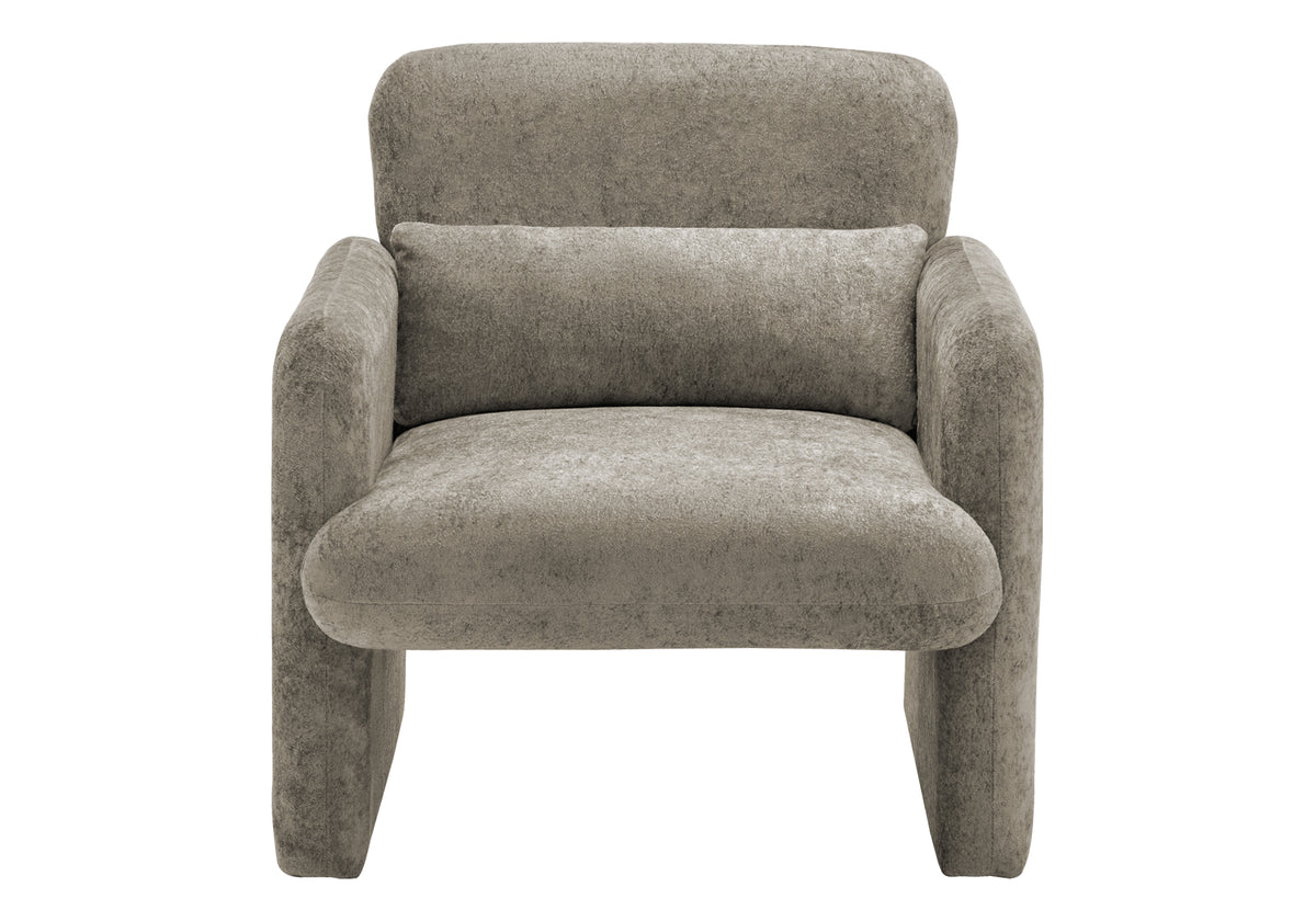 ACCENT CHAIR - 31"H / LIGHT BROWN FABRIC