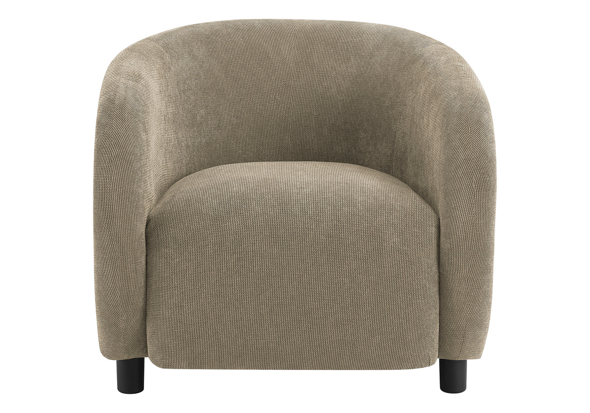 ACCENT CHAIR - 30"H / LIGHT BROWN FABRIC