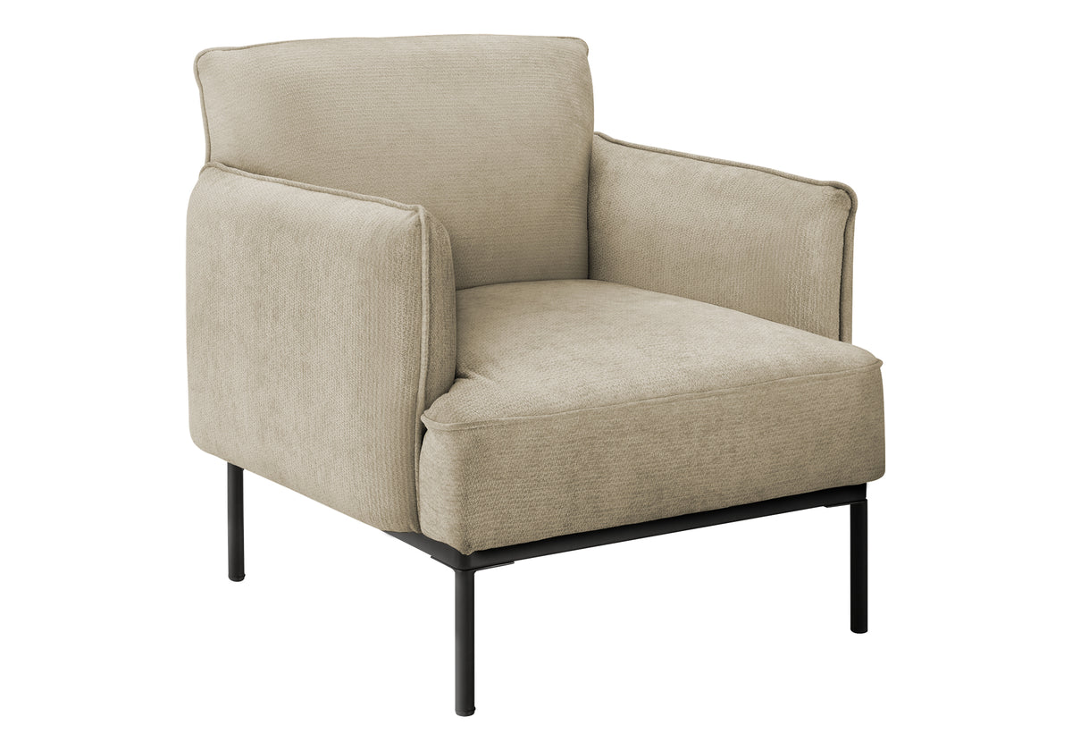 ACCENT CHAIR - 33""H / BEIGE FABRIC