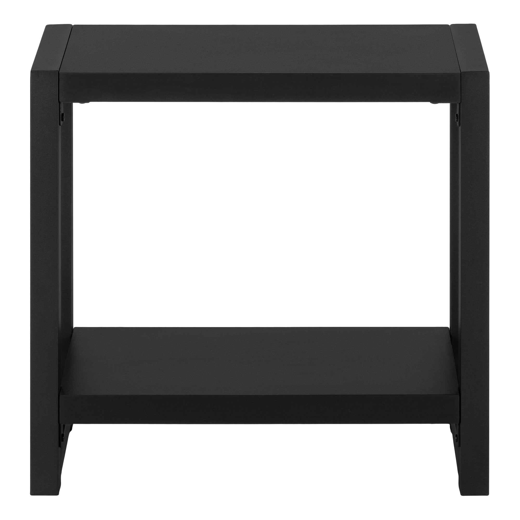 TABLE D'APPOINT - 22"H / NOIR / MÉTAL NOIR
