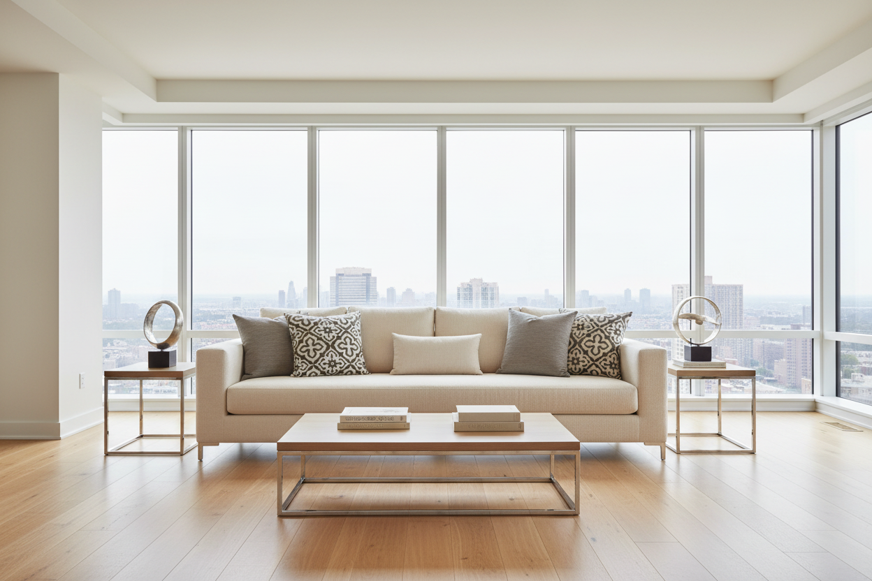 COUSSIN - 18"X 18" / MOTIF TAUPE FONCÉ / 1PC