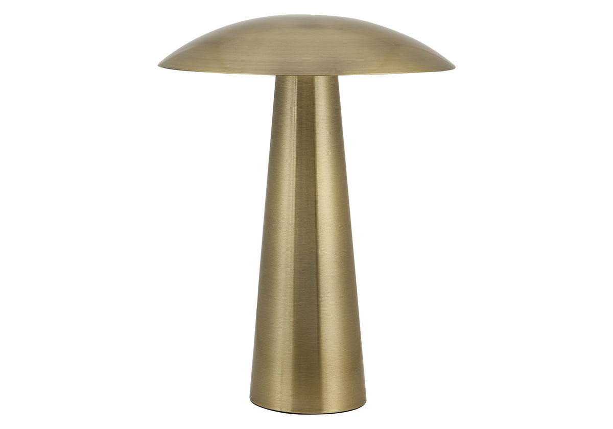 LIGHTING - 15"H TABLE LAMP GOLD METAL / LED