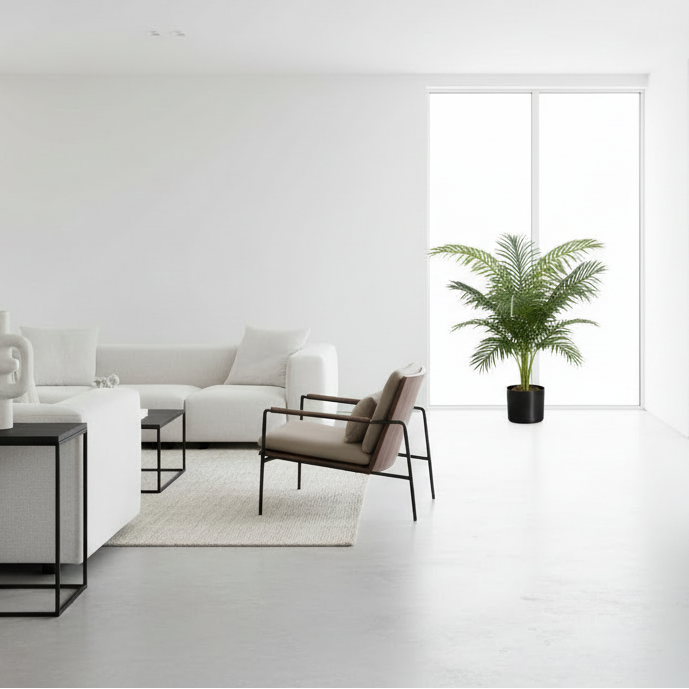 PLANTE ARTIFICIELLE - 86 cm H / PALMIER D'INTÉRIEUR EN POT DE 12,7 cm