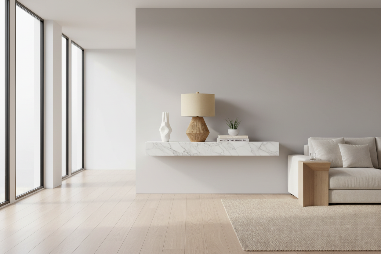 ÉCLAIRAGE - LAMPE DE TABLE 22"H CORDE MARRON ABAT-JOUR BEIGE