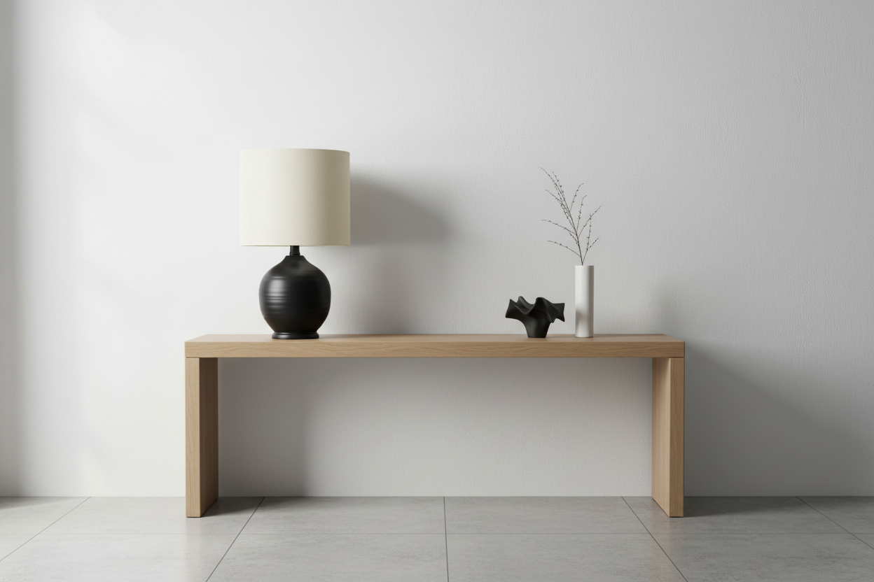 LIGHTING - 17"H TABLE LAMP BLACK CERAMIC IVORY / CREAM SHADE