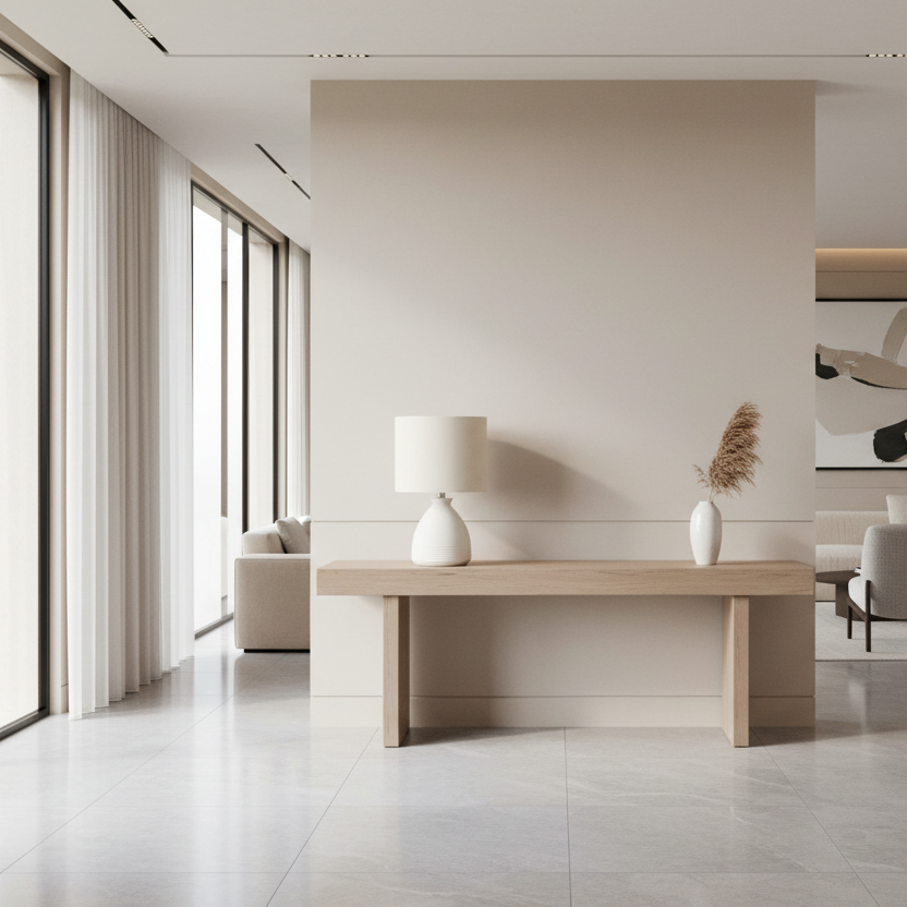 LIGHTING - 17"H TABLE LAMP CREAM CERAMIC IVORY / CREAM SHADE MODERN