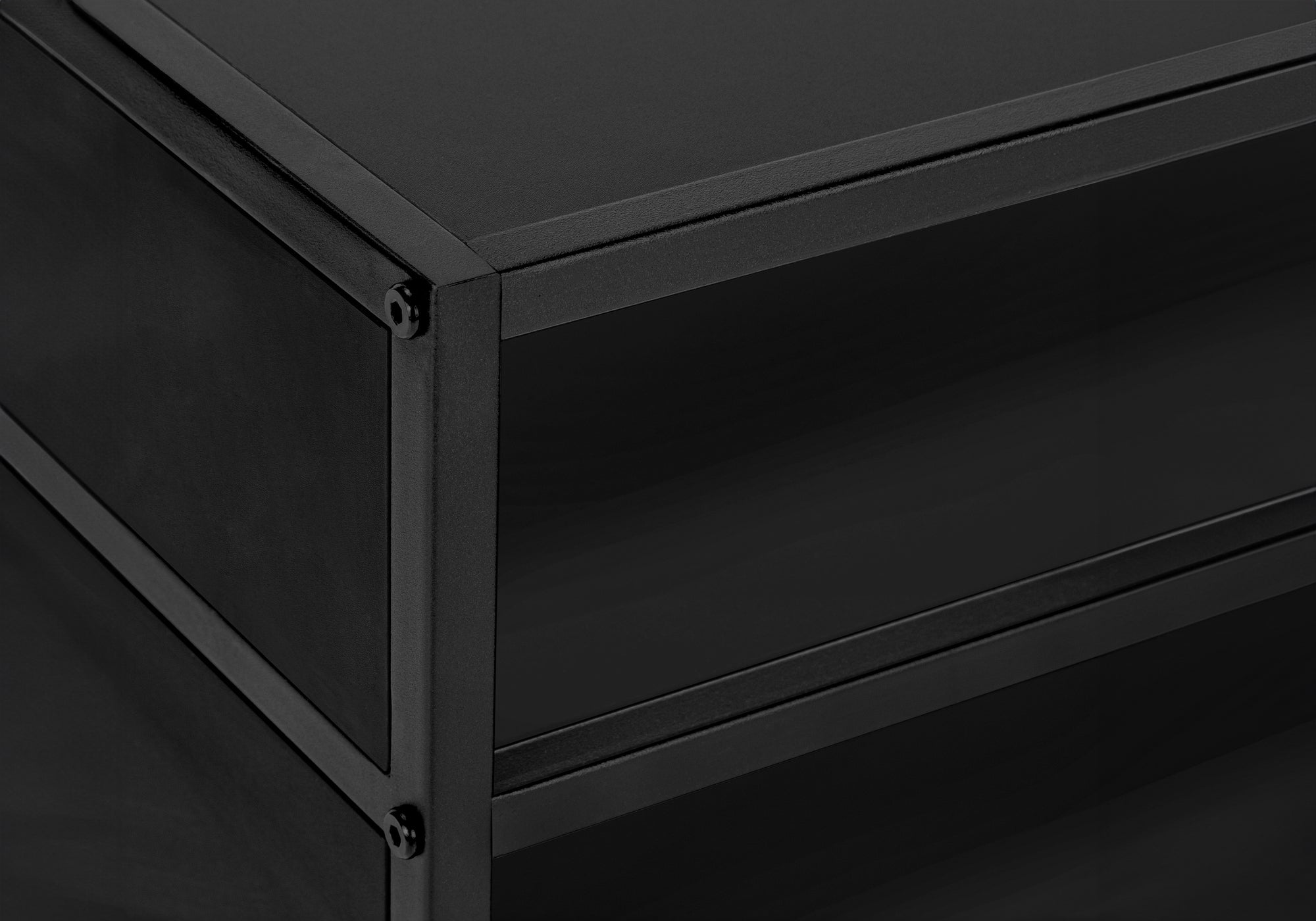 ACCENT TABLE - 22"H / BLACK / BLACK METAL