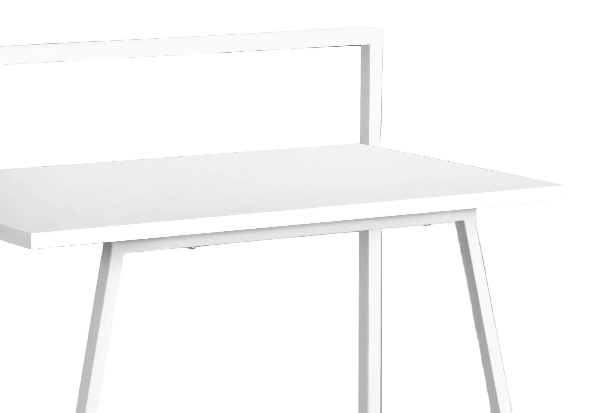 COMPUTER DESK - 30"L / JUVENILE WHITE / WHITE METAL